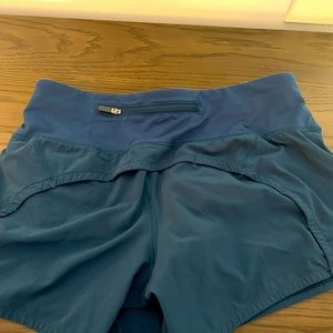Blueish green Womens Lulu shorts. Size 4